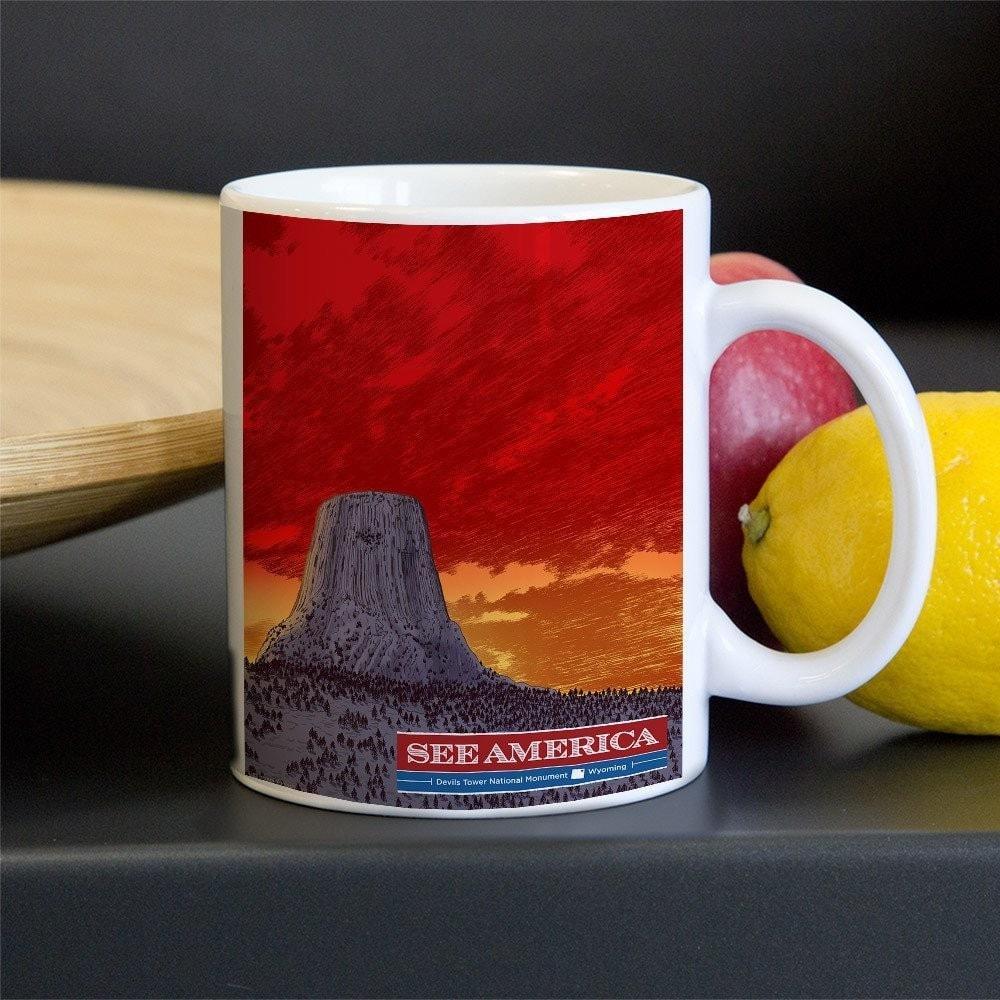 Devils Tower National Monument Mug by Brixton Doyle