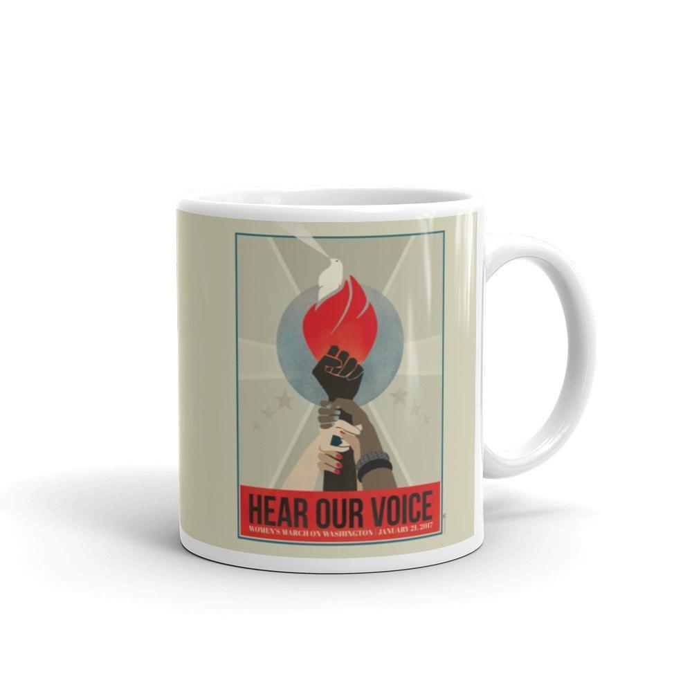 Hear Our Voice Mug by Liza Donovan