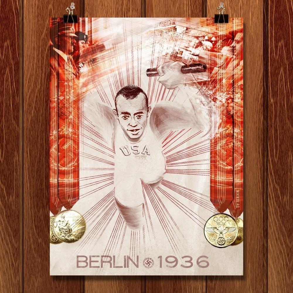 Jesse Owens, Berlin, August 1936 by Nikkolas Smith