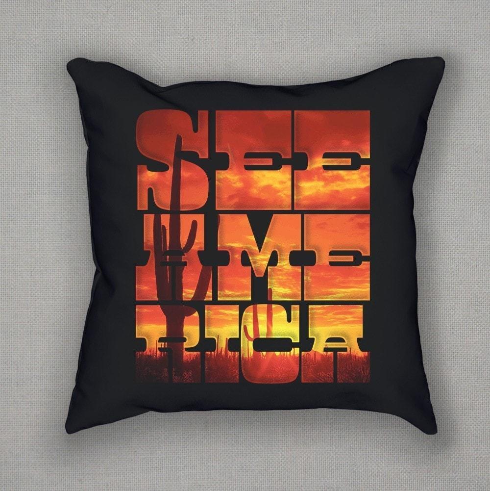 Saguaro National Park Pillow by Roberlan Borges