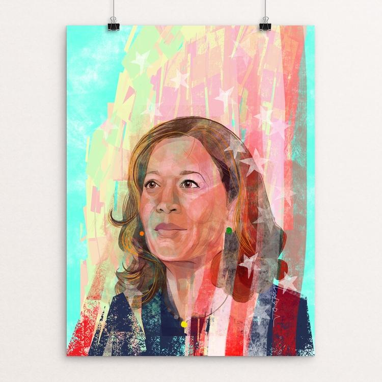 Senator Kamala Harris by Gemma Cirignano 18" by 24" Print / Unframed Print Creative Action Network