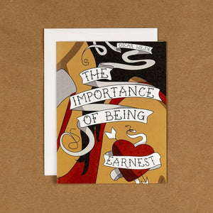 The Importance of Being Ernest Notecard by Coral Nafziger