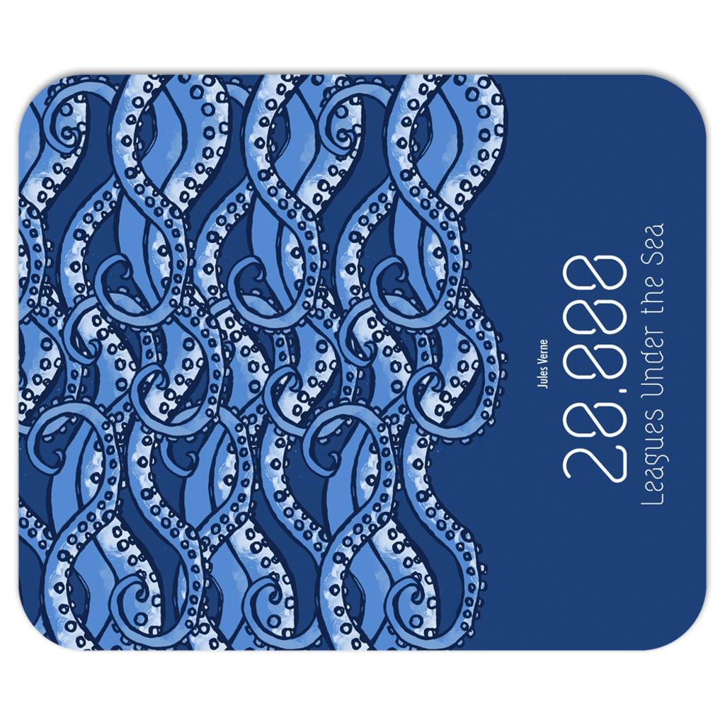 Twenty Thousand Leagues Under the Sea Mousepad by Roberto Lanznaster