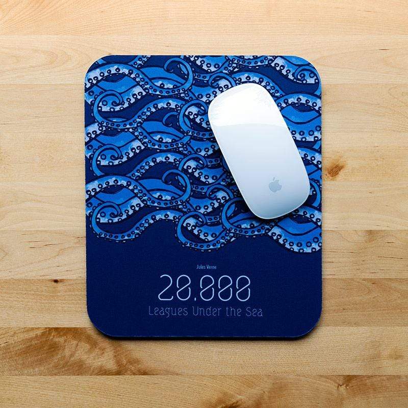 Twenty Thousand Leagues Under the Sea Mousepad by Roberto Lanznaster