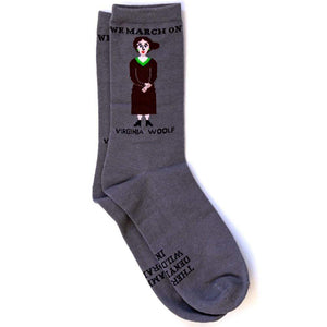 Virginia Woolf Crew Socks by Maggie Stern