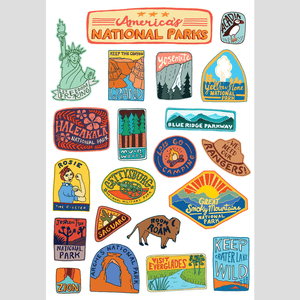 America's National Parks Sticker Sheet by Annie Riker