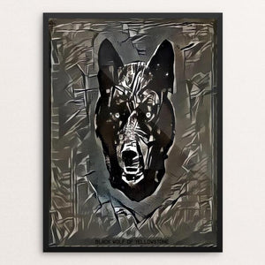 Black Wolf of Yellowstone by Bryan Bromstrup