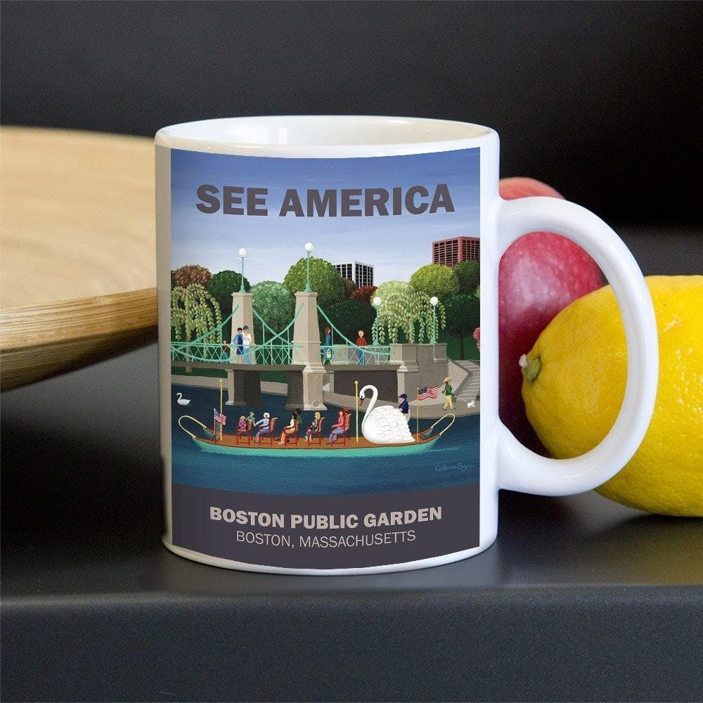 Boston Public Garden Mug by Colleen Sgroi