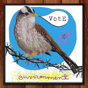 Crowned Sparrow Vote by Dianne Bennett