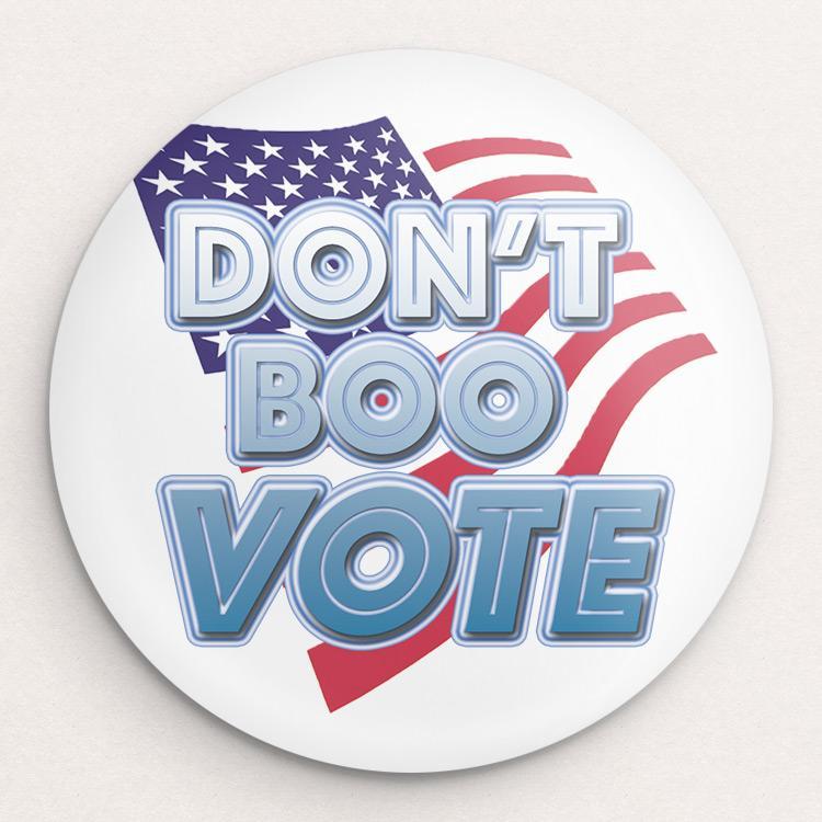 Don't Boo, Vote Button by Anthony Iacuzzi