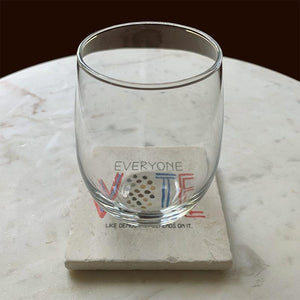 Everyone Vote (like Democracy depends on it) Coaster by Crystal Sacca