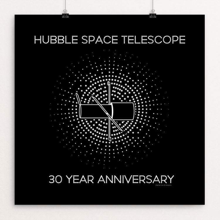 Hubble Space Telescope by Katarina Eriksson