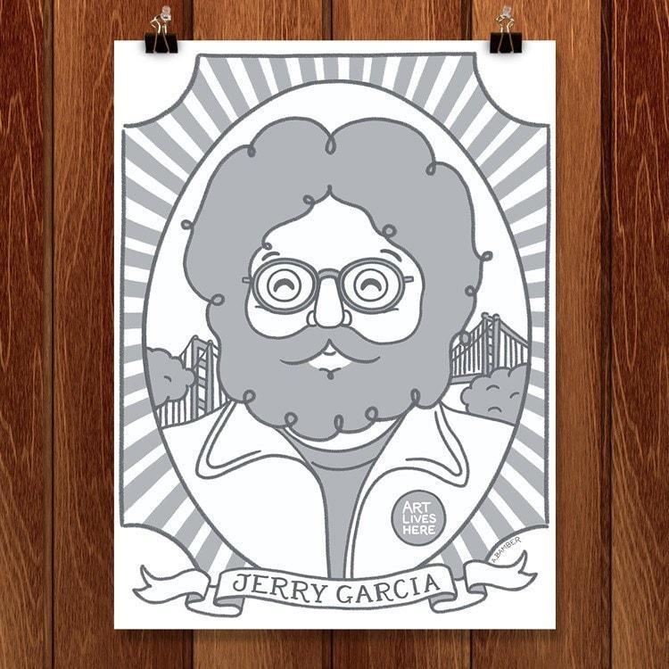 Jerry Garcia by Adrianna Bamber