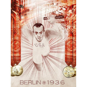 Jesse Owens, Berlin, August 1936 by Nikkolas Smith