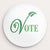 Leafy Green Vote Button by Lisa Vollrath