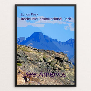 Longs Peak, Rocky Mountain National Park by Rodney Buxton