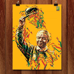 Nelson Mandela, Rugby World Cup, 1995 by Charis Tzevis