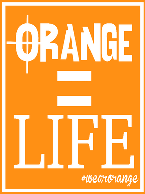 Orange Equals Life by Jeremy Monroe