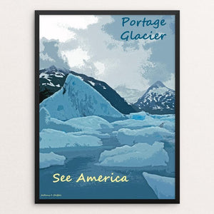 Portage Glacier, Chugach National Forest 2 by Anthony Chiffolo