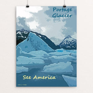 Portage Glacier, Chugach National Forest 2 by Anthony Chiffolo
