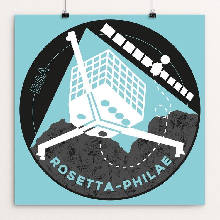 Rosetta-Philae by Louise Norman
