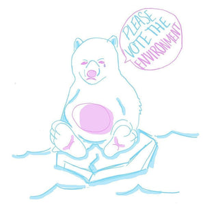 Sad Polar Bear by Tess Kriegman