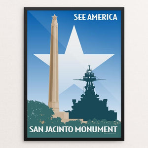 San Jacinto Monument by Don Henderson
