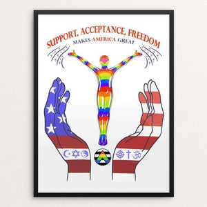 Support, Acceptance, Freedom of LBGT community by Carlyle McCormack