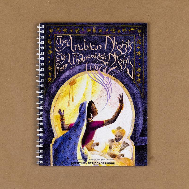 The Arabian Nights Spiral Notebook by Crystal Galloway