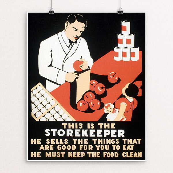 This is the storekeeper He sells the things that are good for you to eat - He must keep the food clean