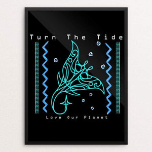 Turn The Tide - Love our Planet Native Manta Ray Guardian by Tina Schofield
