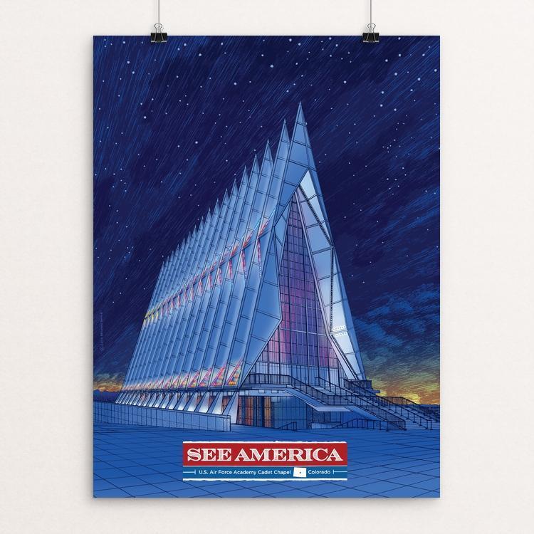 United States Air Force Academy Cadet Chapel Poster by Brixton