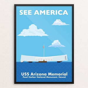 USS Arizona Memorial, Pearl Harbor National Monument, Hawaii by Daniel Cataloni