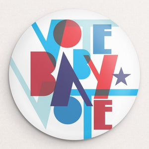 Vote Baby Vote Button by Trevor Messersmith