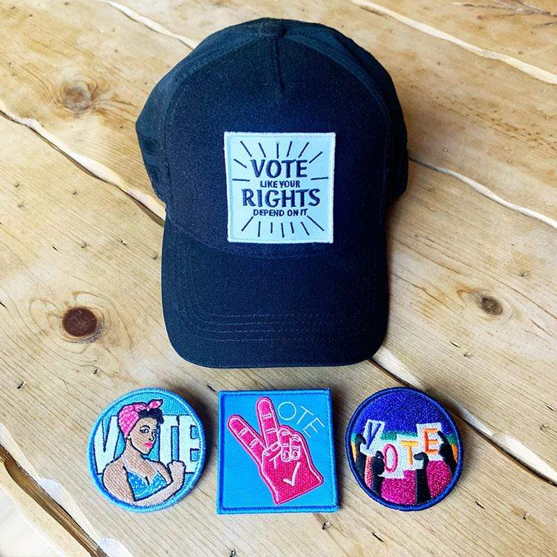Vote! Hat and Velcro Patch Gift Set by Canopy