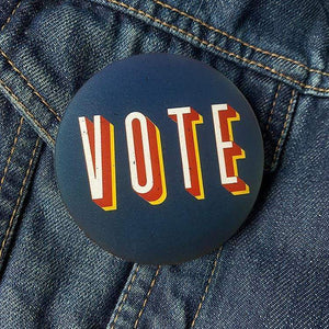 VOTE Hemp Button by Vivian Chang