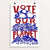 Vote Our Planet Red White and Blue by Vivian Chang