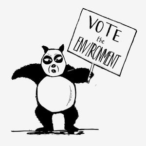Vote Panda Bear by Alfredo Ferreiro