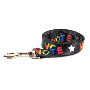 Vote With Pride Dog Leash by Susanne Lamb Pet Accessories Creative Action Network