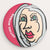 Voting Woman Button 11 by Dennis Goris