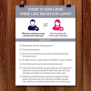 What if Gun Laws Were Like Abortion Laws? by Aaron Perry-Zucker