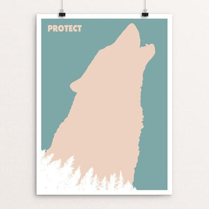 Wolf Poster by Mark Forton